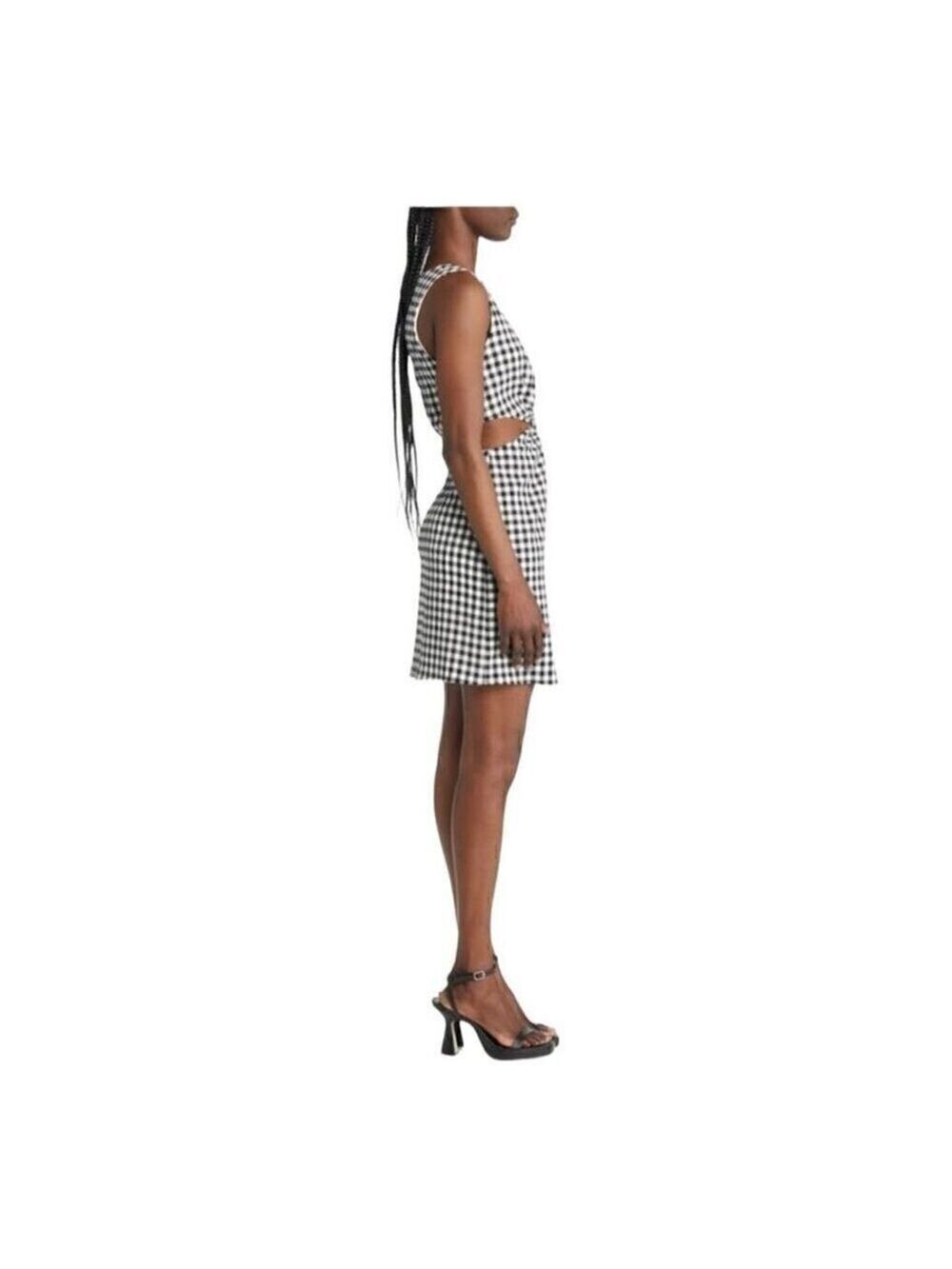 Wayf Jules Cutout O-ring Minidress in Black and White Size Medium - Picture 5 of 11
